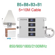 2G 3G 4G Tri Band Cell Phone Signal Repeater Signal Amplifier เครือข่ายโทรศัพท์ 800Mhz 900 1800 2100