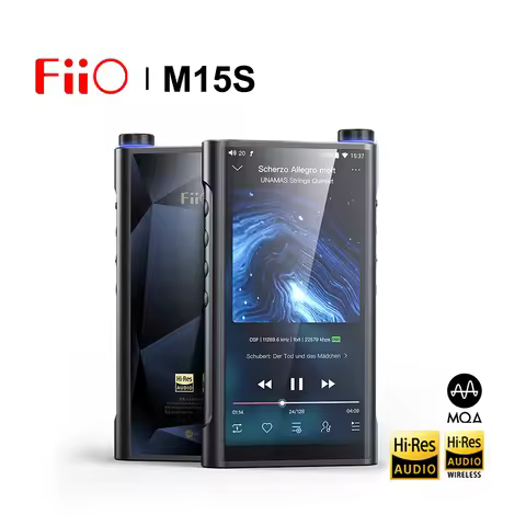 FiiO M15S Android 10 Hi-Res Lossless Protable Music Player MP3 MQA ES9038PRO DAC chip Snapdragon 660