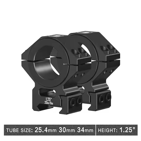 Discovery 6061 Aluminium Universal Scope Mount Picatinny and Weaver Dual Compatible Multi-Tube 25.4m