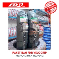 FDR Velogrip Ultimate 100/90-12 and 110/90-12 Tire Package Ring 12 100/90 and 110/90-12 Tubeless Tub