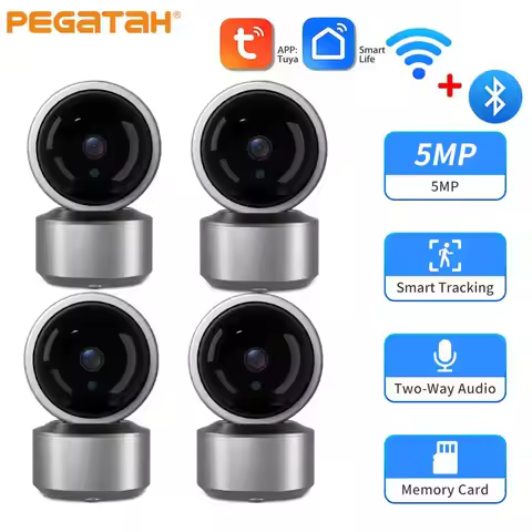1-5PCS 5MP IP WiFi Camera Baby Monitor Indoor Surveillance Camera Wireless IP Cameras Auto Tracking 