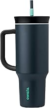 Owala Stainless Steel Triple Layer Insulated Travel Tumbler with Spill Resistant Lid, Straw, and Car