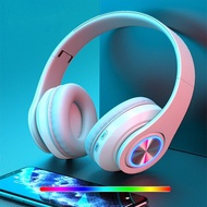 Headsets Gamer Headphones Blutooth Surround Sound Stereo Wireless Earphone USB With Microphone Colourful Light PC Laptop Headset