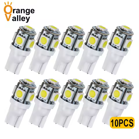 10Pcs Wholesale High Quality T10 5 SMD LED 5050 5SMD 5LED W5W 168 194 Auto Car Side Led Lighting Lig