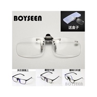 Flower Clip-on Glasses with Prescription, Fog Vision Correction Clip-on Lenses, High-Definition Lens