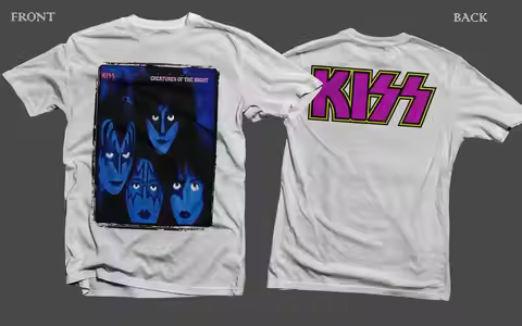 New D T G Printed Shirt Kiss Creatures Of The Night Size S M L Xl 2 3 4 5 6 7Xl