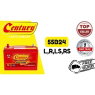 (INSTALATION PROVIDED)Century Marathoner Max NS60 NS60L /R Bateri Kereta Proton Saga Toyota Vios Wir
