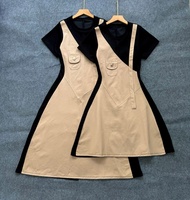 Đầm jean bigsize nữ phối gân tăm co giãn cách điệu tôn dáng eo thon gọn dành cho chuppy 50-90kg G67