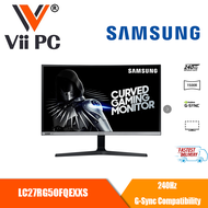 Samsung 27 LC27RG50FQEXXS 1500R Curved Gaming Monitor with 240Hz Refresh Rate, G-Snyc, 3 year on site warranty