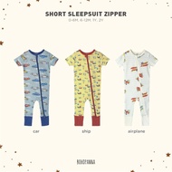 Giggles - Short Sleepsuit Zipper | Bohopanna (Baby Boy Sleepsuit)