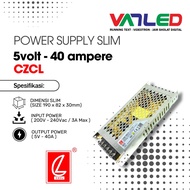 POWER SUPPLY RUNNING TEXT 5V-40A SLIM CZCL