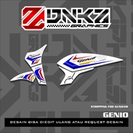 Honda Genio Sticker Decal Striping Honda Genio Premium Racing F00 Gundam DNKZ