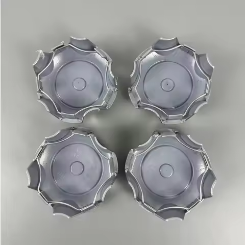 4PCS Hub Center Cover For Santa Fe 2000-2004 SM 529732V000VE9 Blue drop glue logo