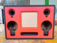 ตู้ลำโพงบลูทูธ DIY ( งานหุ้ม ) แบนพาส ซับ 6.5 นิ้ว 1 ดอก กลาง 4 นิ้ว 2 ดอก แหลม HK 2 นิ้ว 2 ดอก ขน