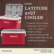 IGLOO Latitude 52 Qt Cooler (Red)