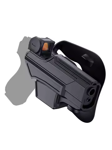 OWB Holster Compatible with Glock 19 19X 44 45 (Gen 1-5), Glock 23/32 (Gen 3-4), Thumb Release, Cust