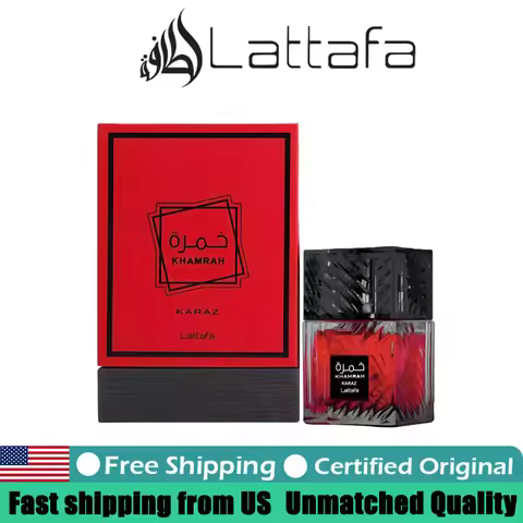 Lattafa Khamrah Karaz Eau de Parfum Spray 3.4 Oz Premium Arabian Perfumes 100 ML Lasting Cherry Vani