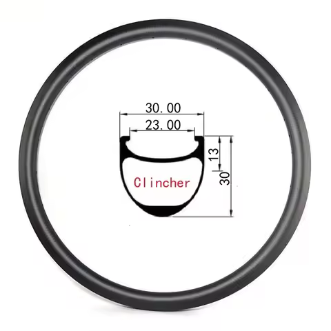 24 Inch 507 Carbon Rims BMX Bicycle Wheelset V Disc Brake Clincher Wheel 25 30mm Width 38mm Depth 16