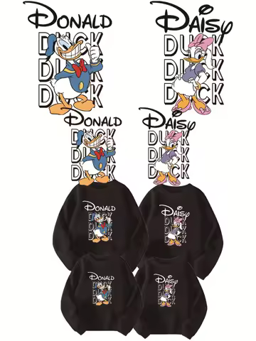 Donald and Daisy Duck Clothing patches family or lovers vinyl stickers Ironing applications