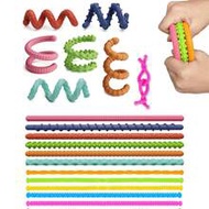 1/3/6pcs Adult & Kids Anxiety Relief Toys, Elastic Stress Relief Toys, Travel Airplane Toys, Flexibl