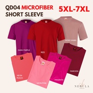 QD04 BIG SIZE Unisex Round Neck 100% Microfiber Quick Dry Jersey Sportwear Red OREN SPORT