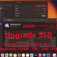 Upgrade SSD MacBook Pro Air M1 M2 2018-2022 256GB 512GB 1TB 2TB 4TB
