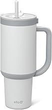 Ello Oasis 40 oz Tumbler with Handle & Retracting Straw | Reusable Insulated Stainless Steel Cup 100