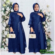 GRAC3COLL FASHION MUSLIM PREMIUM VEVINA CHILDREN'S GAMIS SIZE M-XXL (4-13 YEARS) BEAUTIFUL GIRLS' EI