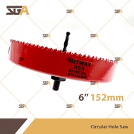 HITMAX 6’’ 152mm / 8’’ 201mm Wood Circular Hole Saw For PVC and Wood w/ Hex Wrench Key Lubang Gergaji utk Lampu Siling