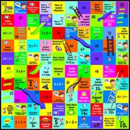 GIANT SNAKES AND LADDERS + DICE 2X2 METERS