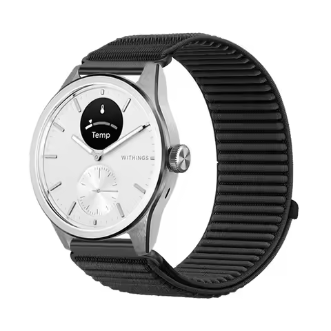 Nylon Bands for Withings ScanWatch 2 42mm Band, Elastic Soft Velcro Nylon Strap