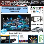 (2RAM 32GB DSP IPS SCREEN)Toyota Mark X 2009 9" Inch Android 9 GPS OEM Plug & Play 2 DIN/Double Din 