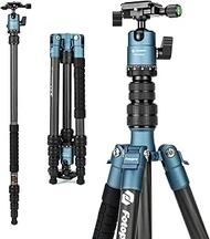 Fotopro 59" Carbon Fiber Travel Tripod, Compact Camera Tripod with Ball Head, Detachable Monopod wit