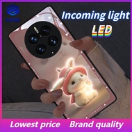 MG Star cute Rabbit Call Lighting LED Glass for Samsung S23Plus S23ultra phone case S21ULTRA S21+ S2