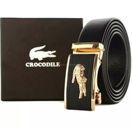 Abidzarshop08 - Ikat pinggang kulit sintetis - Gesper pria dewasa - Ikat pinggang Crocodile - Gesper