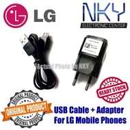 Original LG USB Cable/Charging Cable & Charger Adapter (For LG Lollipop / LG GD580 / LG KF350 Ice Cr