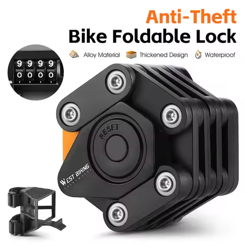 Bike Foldable Lock AntiTheft Electric Bike ChainLock Bicycle Lock Bicycle Motorcycle Safety Lock Bic