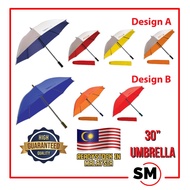 30 inch Umbrella (Auto Opened & Manual Close)/ 30 inch Silver Coated Umbrella/ Payung 30 inci/ Payun