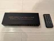 HDMI Matrix 4 入 2 出 (4 in 2 out / 4K / 60Hz / HDR / ARC / EDID)