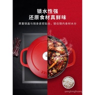 Shuangliren ZWILLING Red Enamel Pot Cast Iron Pot Soup Pot Stew Pot24cm  40202-020