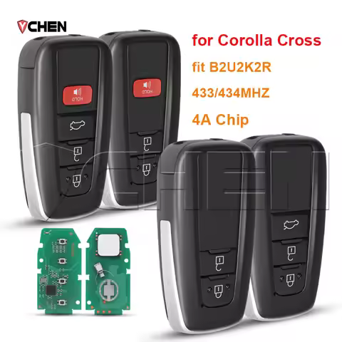 Remote Key 433/434MHz 4A Chip For Toyota Corolla Cross 2019 2020 2021 2022 Smart Proximity Key Fob 8