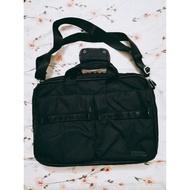 black nylon water resistant laptop messenger sling bag durable lightio by elecom from Japan