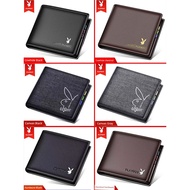 dompet lelaki kulit original dompet kulit lelaki original Playboy Men's First Layer Cowhide Thin Wal