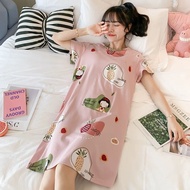 Pajama Dress Night Dress Sleepwear Nightgown Comfy Homewear for Women Lounge Dress