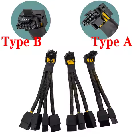 600W PCIe 5.0 3x8/4x8/2x8 Pin to 12VHPWR Cable – ATX 3.0 12+4 Pin GPU Power Cord, 16AWG for RTX 4090