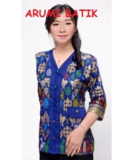 Blouse Blus Kemeja Atasan Seragam Wanita Batik 2470