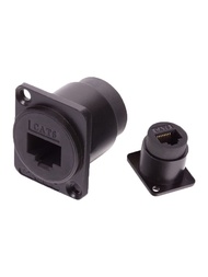 & New * D Type RJ45 Female Socket Ethernet 8P8C Network Cable Data Signal Connector Network Port Str