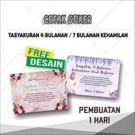 Print 4-Month Thanksgiving Stickers Custom 7-Month Pregnancy/s