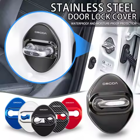 4pcs Car Stainless Steel Door Lock Cover Protection Accessories For Chery Omoda 5 C5 fx 7 8 Pro Plus