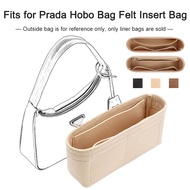 For P Hobo Under Arm Bag Insert Bag Felt Handbags Base Shaper Inner Makeup Organizer Liner Bag